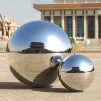 Décoration intérieure et extérieure Sphères en acier inoxydable 304 poli miroir Boules creuses Boules de jardin