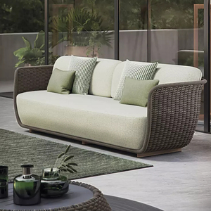 Outils <span class=keywords><strong>de</strong></span> jardinage Ensembles <span class=keywords><strong>de</strong></span> <span class=keywords><strong>jardin</strong></span> en métal Mobilier d'extérieur <span class=keywords><strong>Salon</strong></span> <span class=keywords><strong>Jardin</strong></span> Sofa Set Patio All-weather Corde Weaving Indoor Modern TG 100 - Product Image 2