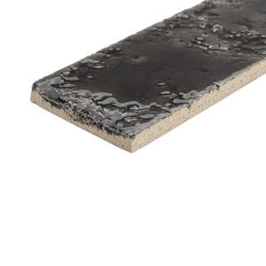 Carrelage Noir Bahia-26 6 x 26 cm, Épaisseur 9 mm, Finition Brillante, Bords Irréguliers - Product Image 3