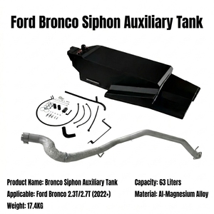 Tanque de Combustible Auxiliar de Largo Alcance de 178L para <span class=keywords><strong>Ford</strong></span> <span class=keywords><strong>Bronco</strong></span>/<span class=keywords><strong>Bronco</strong></span> Raptor P58, Accesorios 4x4, Subtanque de Aleación de Aluminio para Todoterreno - Product Image 1