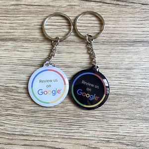 พวงกุญแจ Smart Google Review Tap สำหรับรับข้อความรีวิวจากลูกค้าทันที แท็ก NFC สำหรับรีวิว Google โดยตรง บน Instagram <span class=keywords><strong>Facebook</strong></span> WhatsApp - Product Image 6