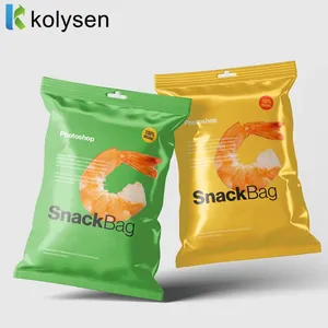 Custom Printing Colorful Design Plastic Packaging Food Grade Package For Potato Shrimp Chips Packaging