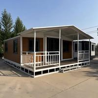 Maison conteneur extensible sur mesure OEM 20 pieds 40 pieds, préfabriquée pour la zone climatique australienne 2, villa tropicale, design moderne et écologique