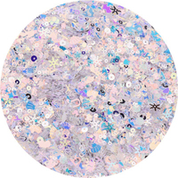 Forme Flocons Paillettes Visage Nail Art Décoration Mix Couleur Loose Glitter Sequin PVC OPP Sac Image Décoration Chaussures Coquillages