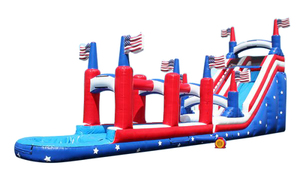 Piscina inflable Comercial de china, toboganes acuáticos americanos, Parque antideslizante, hinchables, <span class=keywords><strong>con</strong></span> piscina desmontable - Product Image 3