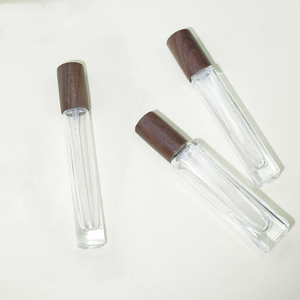 ขวดน้ำหอมทำจากแก้วใสขนาด10มล. 15มล. ขวดสเปรย์พร้อมฝาไม้ - Product Image 4