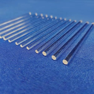 Thanh sợi thủy tinh thạch anh trong suốt/Mờ có độ tinh khiết cao cho các ứng dụng quang bán dẫn truyền qua cao 99% tùy chỉnh - Product Image 1