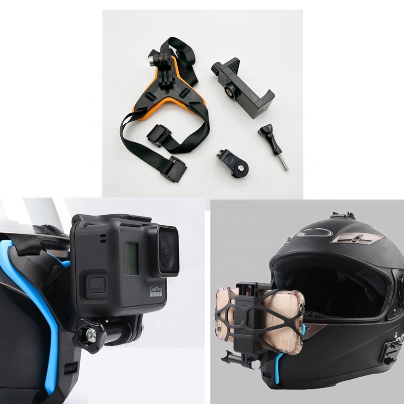 Universal 360 Degree Vertical Bracket Adapter For GoPro 1110987 Insta360 Action 321 Motorcycle Helmet Chin Mount Holder Action Camera Accessory - STARTRC Thailand