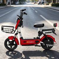 Vélo électrique urbain à trois vitesses pour adultes pas cher, modèle KUMA, cadre en acier carbone, suspension avant, moteur sans balais 800W, haute vitesse