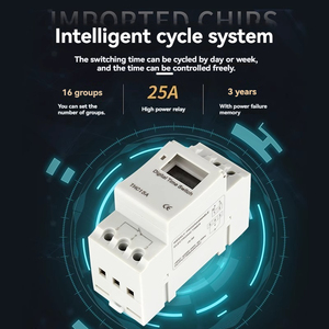 Thc15a máy vi tính điện thời gian kiểm soát chuyển đổi nhỏ nhỏ đường sắt loại điện tử thời gian điều khiển hẹn giờ AC110V/<span class=keywords><strong>220V</strong></span> - Product Image 4