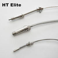 Sonde de température industrielle en acier inoxydable tressé de type baïonnette avec sonde à ressort réglable, OEM Type K IP65
