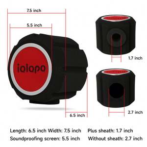 Filtro de Aislamiento Acústico IQlQPQ GY-2, Pantalla Antiviento <span class=keywords><strong>para</strong></span> Micrófono con Espuma y Filtro Pop Metálico <span class=keywords><strong>para</strong></span> Grabación con Cancelación de Ruido - Product Image 3
