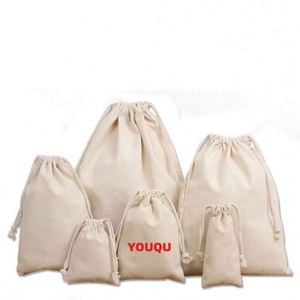 Heavy Duty Cotton Rope <b>Drawstring</b> <b>Bags</b> with Letter Pattern Customizable Size for Travel Groceries & Outdoor Activities - Product Image 2
