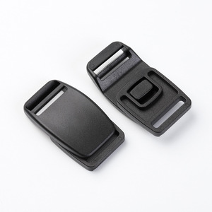 Plastic Side Release Buckle 20mm Black Durable Bag <b>Strap</b> Adjustment Buckle For <b>Backpacks</b> And Bags - Product Image 1