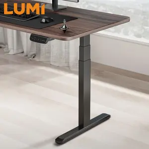 Office Ergo Table Computer Ergonomic Up Down Memory Controller Height Adjustable Dual Motor Electric Sit Standing Desk Leg Frame