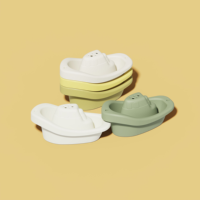 Lot de 6 jouets baignoire empilables en plastique PP écologique, bateaux, pour enfants de 5 à 7 ans, design unique, jouets éducatifs QF QF-017