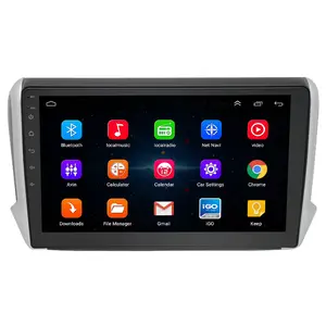 Android RDS Carplay 10 Polegada Autoradio Rádio Para Peugeot 2008 2013-2020 2 Din Multimídia Áudio NO Leitor de DVD