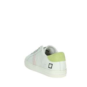 D.A.T.E. Sneakers da Ragazza Bianche e Gialle in Tela, Scarpe Trendy J381 HL VC HY2 - Product Image 2
