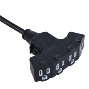 สายพ่วงกันน้ำสำหรับงานหนัก Linsheng Supermarket Supplier ขนาด 6 ฟุต 15 แอมป์ 4 ช่องเสียบ SJTW ETL รุ่น 12/3 - Product Image 4