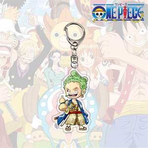 Wholesale <strong>Accessories</strong> Luffy Zoro Pendant Acrylic Animation Keychain - Product Image 4