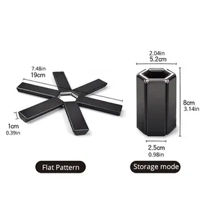 Suministros <span class=keywords><strong>de</strong></span> cocina, herramientas, alfombrilla plegable <span class=keywords><strong>de</strong></span> plástico para ollas y sartenes, posavasos, aislamiento <span class=keywords><strong>de</strong></span> alta temperatura para ollas y sartenes - Product Image 6