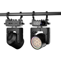 SHEHDS 7*40W IP66 Projecteur à Tête Mobile DMX512 LED Wash pour Mariage et Événements Extérieurs