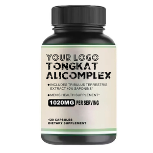 Thảo dược tự nhiên bổ sung viên nang Tongkat Ali với bột shilajit Ashwagandha để tăng cường năng lượng sức chịu đựng & hỗ trợ sức khỏe nam giới - Product Image 1