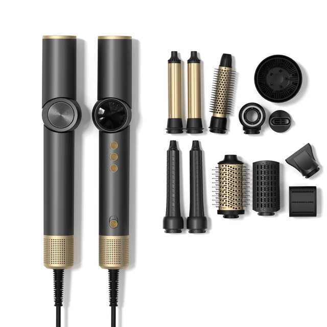 Multifunctional Air Wrap Hair Styler Ionic Hot Air Brush Set Auto Curler Straightener Volumizer Hair Dryer Styling Tool