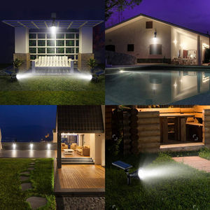 Panel Solar Powered Mini Lamp Kit 2 Brillo Impermeable Jardín doméstico Paisaje al aire libre Césped Luz - Product Image 5