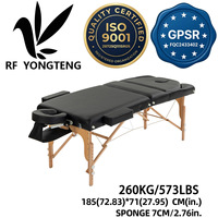 Table de massage pliable en 3 sections pour usage commercial en salon, éponge haute densité, plusieurs couleurs, pieds antidérapants, spa – Vente en gros OEM