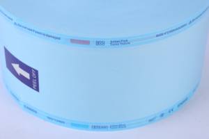 Perlengkapan medis autoklaf kantong gulungan sterilisasi penyegel panas untuk instrumen rumah sakit gulungan sterilisasi gigi - Product Image 2