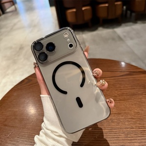 เคสโทรศัพท์ใสบางเฉียบ ไม่เหลือง สำหรับ iPhone 11 16 14 15 Plus 12 13 Pro Max  แบบแข็ง  ขอบแม่เหล็ก  บาง  แข็งแรง - Product Image 5