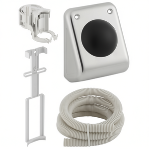 Válvula de control de descarga neumática de pared con manguera y kit de montaje para inodoro - Product Image 3