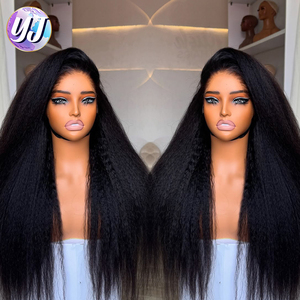 <span class=keywords><strong>Parrucche</strong></span> Kinky Straight 5x5 Senza Colla, Parrucca Lace Front Pre-Tagliata, Parrucca di <span class=keywords><strong>Capelli</strong></span> Umani Yaki Straight per <span class=keywords><strong>Donna</strong></span>, Densità 250% - Product Image 2