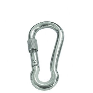Acier inoxydable 316 Marine ressort crochet mousqueton fileté douille de sécurité arrêt 80x8mm mousqueton Yacht bateau matériel accessoires - Product Image 1