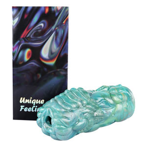 Masturbadores de canal completo de silicona suave GEEBA, molde invertido de Vagina realista, doble cabeza, entrenamiento de pene, estimula el orgasmo - Product Image 4