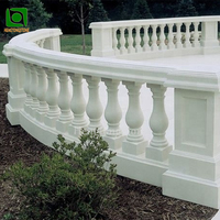 Balustrades en granit d'extérieur bon marché, piliers en pierre pour balcon, rampes d'escalier en pierre d'extérieur
