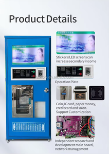 ตู้กดน้ำดื่มอัตโนมัติแบบกำหนดเอง สีฟ้า/แดง/ขาว ทนทาน รับเหรียญ/ธนบัตร/บัตร IC พร้อมระบบกรองน้ำบริสุทธิ์ด้วยกระบวนการ Reverse Osmosis - Product Image 2