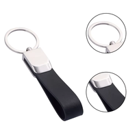 Bijoux fantaisie Simple cuir métal porte-clés hommes femmes accessoires cadeaux porte-clés porte-clés cuir