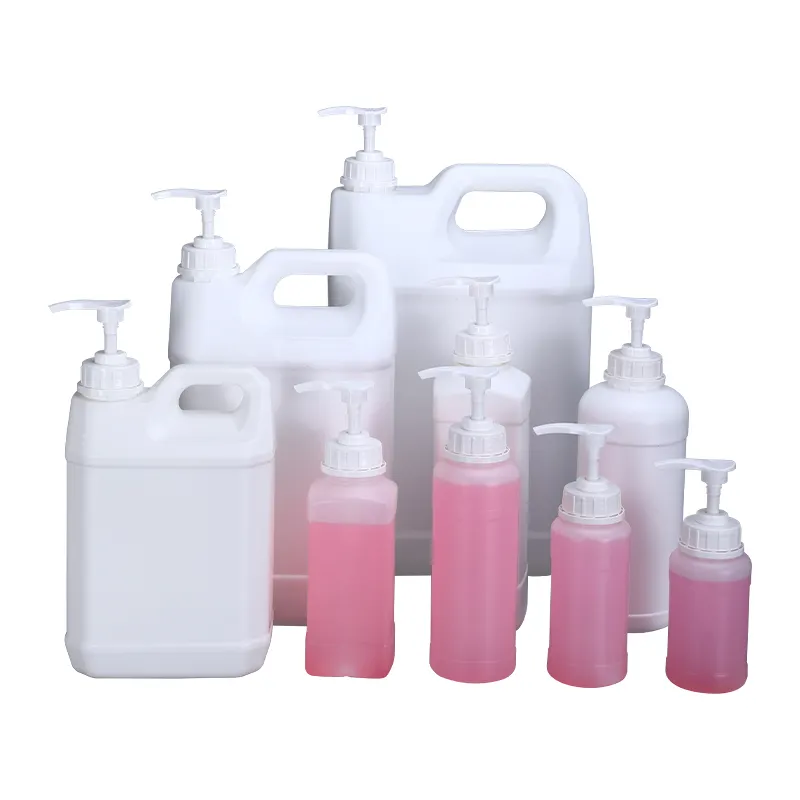 UMETASS 사각 Hdpe1000ml 저장 샴푸, 샤워 젤, 손 비누 콘테이너를 위한 펌프를 가진 플라스틱 액체 병