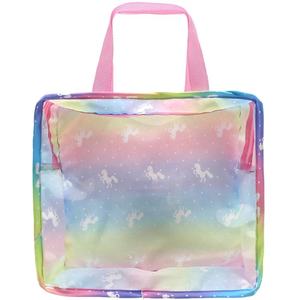 Accesorios para <span class=keywords><strong>muñecas</strong></span>, bolso de arcoíris, ventana transparente, <span class=keywords><strong>se</strong></span> puede instalar, conjunto de vajilla para espejo, ropa de bebé, 18 pulgadas, pla - Product Image 3