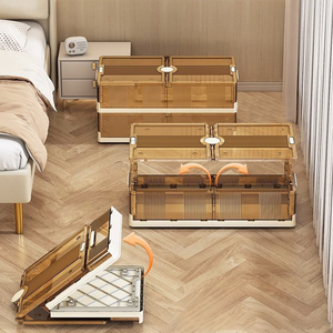 Organisateur de vêtements flexible WANUO sous le lit, grande boîte de rangement pliable pour literie avec roulettes pour le rangement de la chambre - Product Image 3