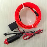 Bande lumineuse EL à éclairage périphérique, bande de lumière froide pour tableau de bord, éclairage de décoration automobile OLIVER, bande USB simple face 12V pour allume-cigare