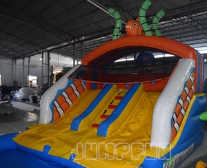 Tobogán inflable barato <span class=keywords><strong>de</strong></span> 5,8x4,3x4 metros y piscina <span class=keywords><strong>de</strong></span> agua para niños juegos <span class=keywords><strong>de</strong></span> patio <span class=keywords><strong>de</strong></span> verano inflar tobogán húmedo divertido tobogán acuático <span class=keywords><strong>de</strong></span> <span class=keywords><strong>pez</strong></span> <span class=keywords><strong>payaso</strong></span> - Product Image 6