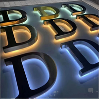 Enseigne personnalisée rétroéclairée extérieure avec logo LED Lettre de canal éclairée en 3D Publicité Enseigne lumineuse LED néon personnalisée Bâtiments