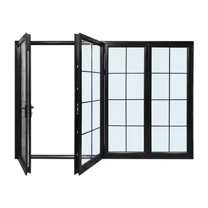 <strong>Best</strong> Seller Insulated Interior French <strong>Doors</strong> Folding Aluminum Accordion <strong>Bifold</strong> Patio Low-e Glass <strong>Doors</strong> for Villas Finished - Product Image 5