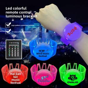 DMX Kontrollü Uzaktan Kumandalı <span class=keywords><strong>LED</strong></span> Bileklik 2025 Yeni Ürünler Silikon <span class=keywords><strong>LED</strong></span> Bileklik Geri Çekilebilir Bileklik - Product Image 4