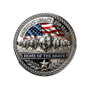 Moneda Conmemorativa E Pluribus Unum en Metal Plateado, Artesanía UV, <span class=keywords><strong>Espíritu</strong></span> de Independencia, Campana de la Libertad, Decoración Coleccionable, Recuerdo - Product Image 6