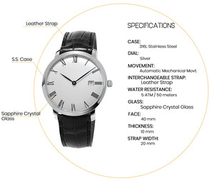 <span class=keywords><strong>Orologio</strong></span> Meccanico da Uomo di Design Accattivante in Acciaio Inossidabile, un Bestseller - Product Image 5
