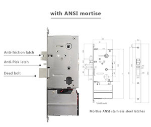 Para Orbita 2025, el comercial más vendido para <span class=keywords><strong>cerradura</strong></span> Mifare para puertas de hotel, resistente a la intemperie, llave maestra <span class=keywords><strong>antirrobo</strong></span> de aluminio y acero IP54 - Product Image 4